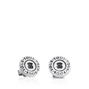 Authentic TOUS Buttons earrings in sterling silver. Size: 12mm.